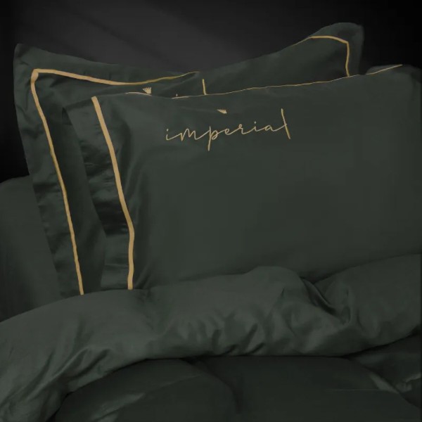Фото - Комплект постільної білизни MirSon Imperial Satin Emerald 220х240 (2200008576233)